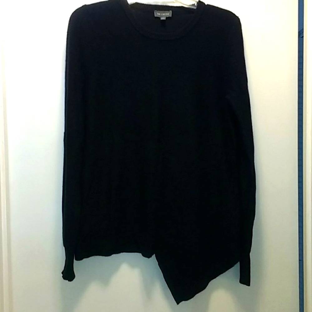 Black Asymmetrical Sweater